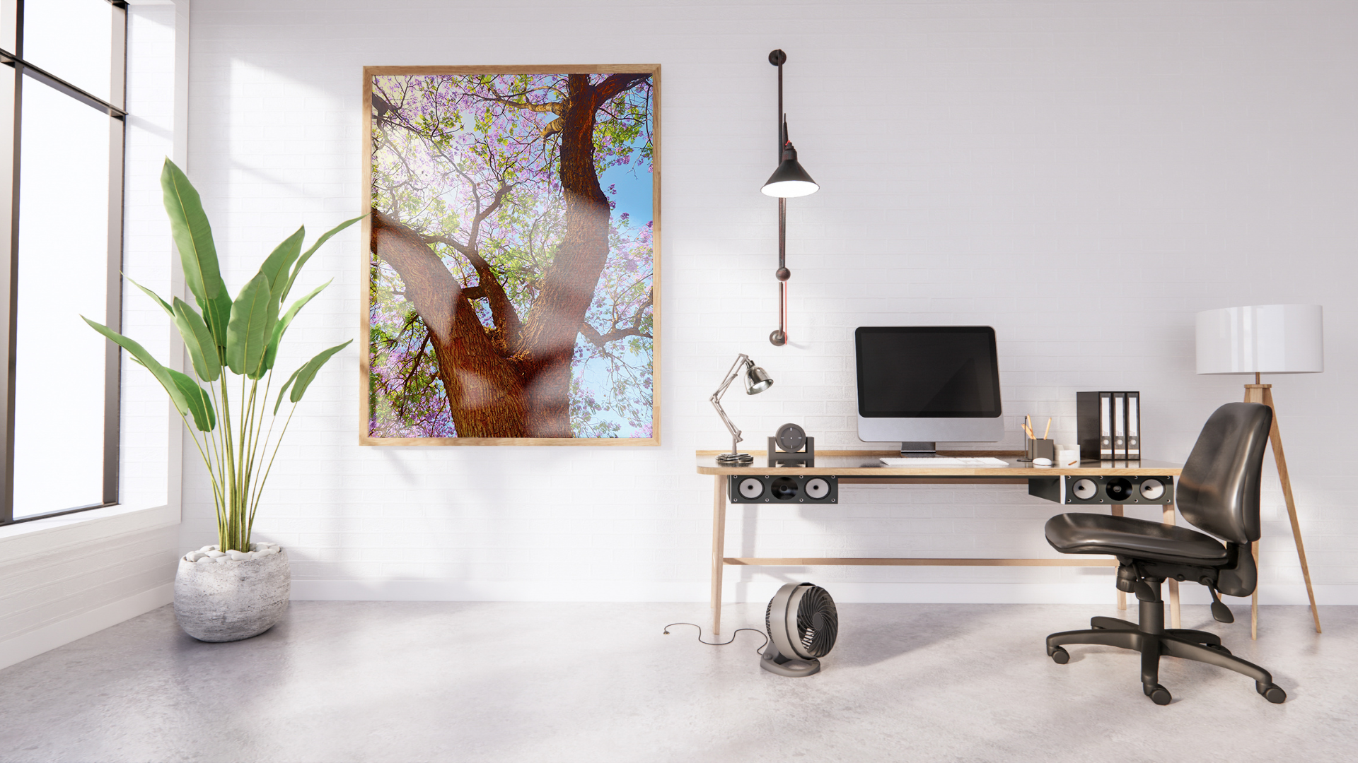 Jacaranda Stands Tall original abstract contextualised office art modern decor photo print by Blair Montague Drake